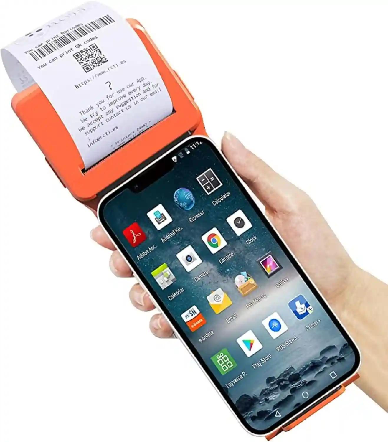 Periperi Q20 Receipt Thermal Printer + Barcode Scanner Compatible With Android System