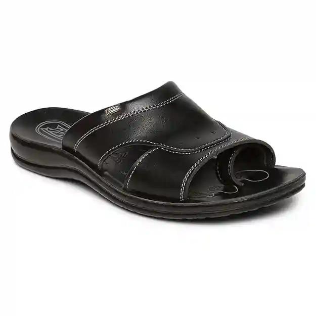 Paragon Men Black Flip Flops Thong Sandals-7 Uk (Pu6660G)