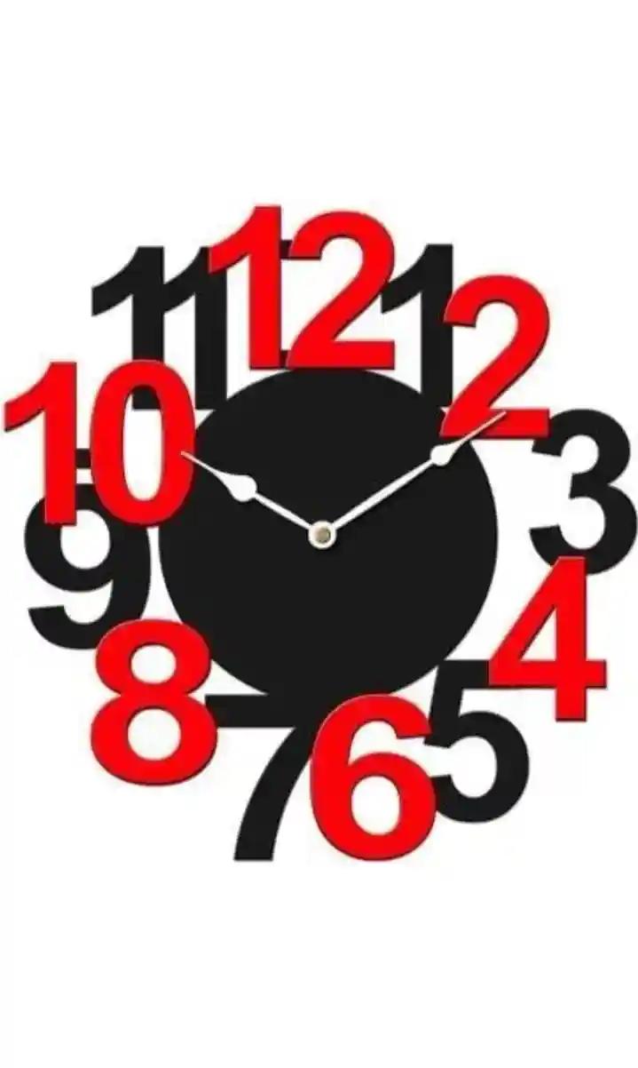 Digit Number Design Wall Clock