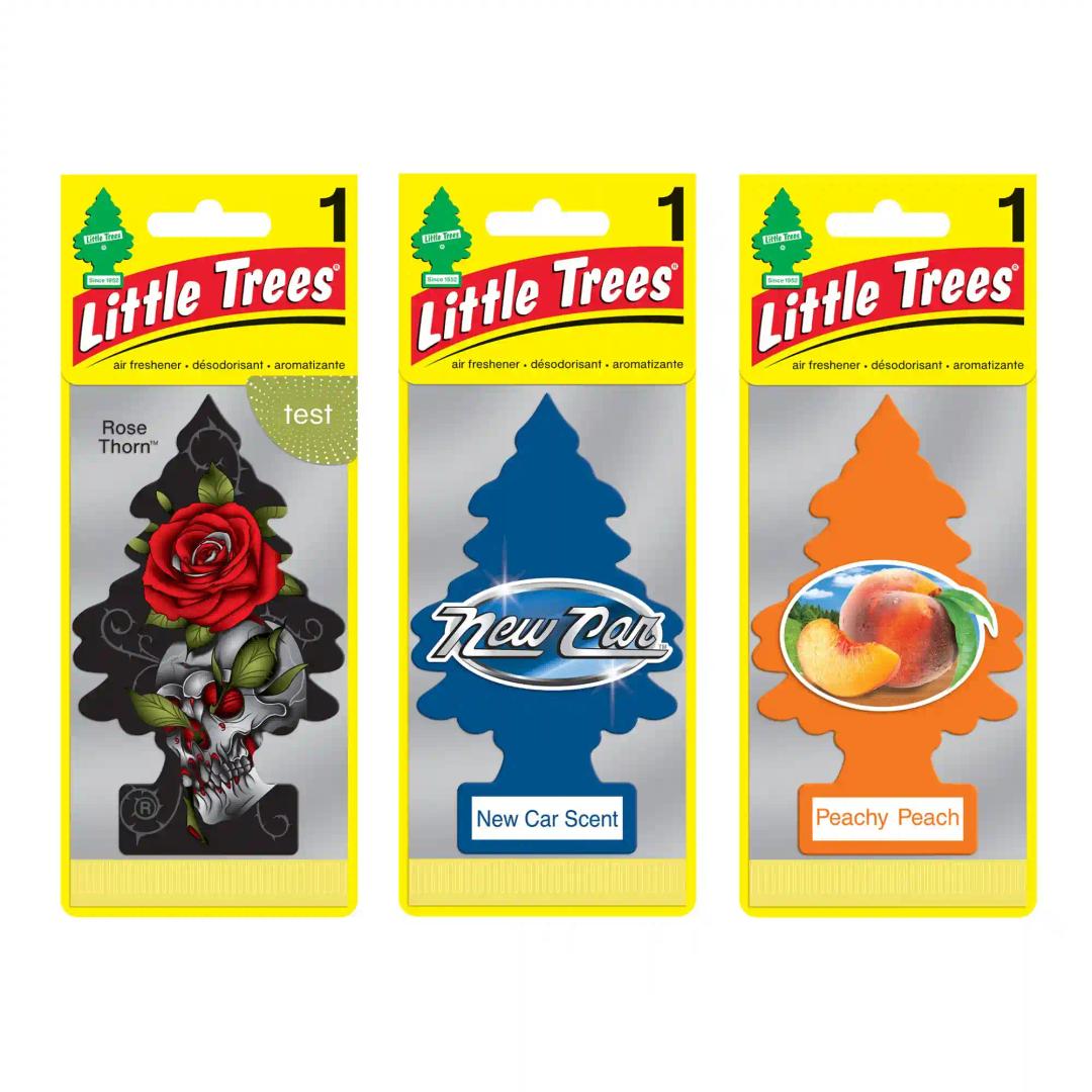 LITTLE TREES Rose Thorn|New Car Scent|Peachy Peach|Hanging Trees|Combo of 3