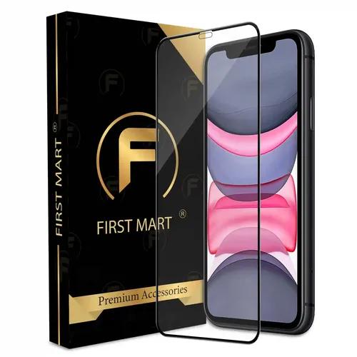 FIRST MART Premium Tempered Glass for iPhone 11 / iPhone XR with Edge to Edge Coverage and Easy Installation Kit, Pack of 1