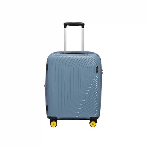 EUME Wanderer Cabin 55 Cm Luggage Trolley Bags For Travel |Polypropylene (Pp) 8 Silentrun Wheels Suitcase ( Ice Blue)