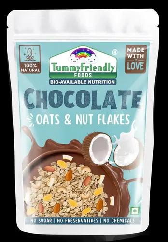 Tummy Friendly Chocolate Oats, Nuts And Seeds Mix. Healthy Snacks For Kids, Toddlers, Adults. Travel Friendly Snacks For Kids. Healthy Chocolate Snacks For Kids, Adults - 200G