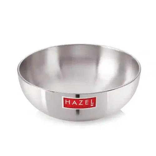 HAZEL Aluminium Kadai Without Handle | Aluminium Tasra | Aluminium 4mm Tasra, 1000 ML, Silver