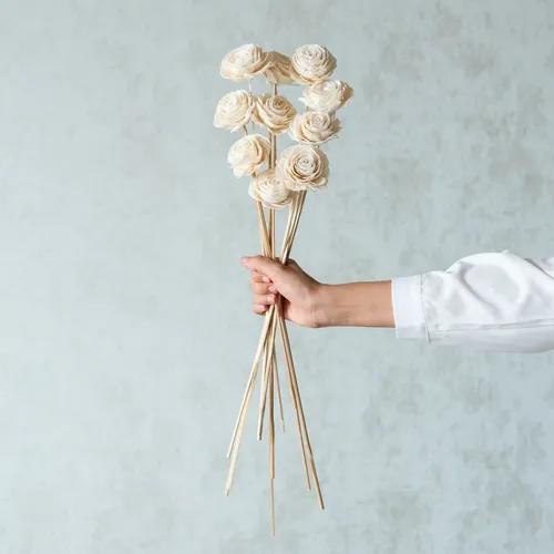 White Sola Beauty Rose Sticks (10 sticks)