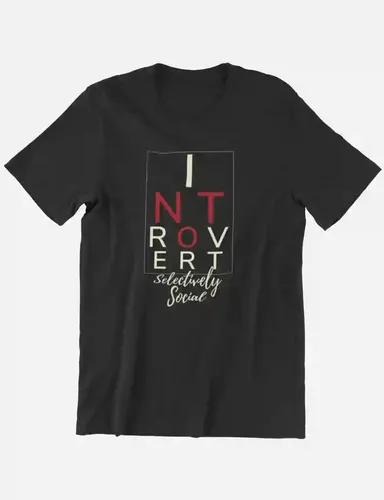 Not introvert, selectively social - Unisex Regular fit t-shirt - S