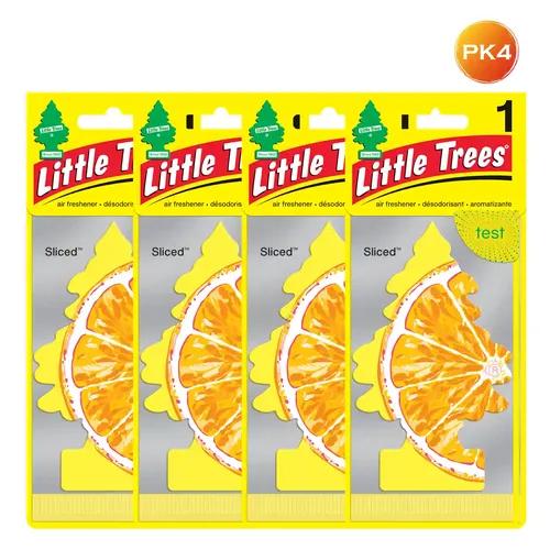 LITTLE TREES Car Freshener - Sliced (Pack of 4)