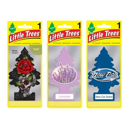 LITTLE TREES Rose Thorn|Lavender|New Car Scent|Hanging Trees|Combo of 3