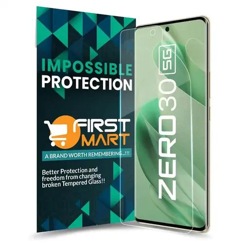 FIRST MART Screen Protector for Infinix Zero 30 5G - Nanofiber Unbreakable Membrane Case Friendly Full Edge to Edge Screen Coverage & Installation Kit (Crystal Clear)