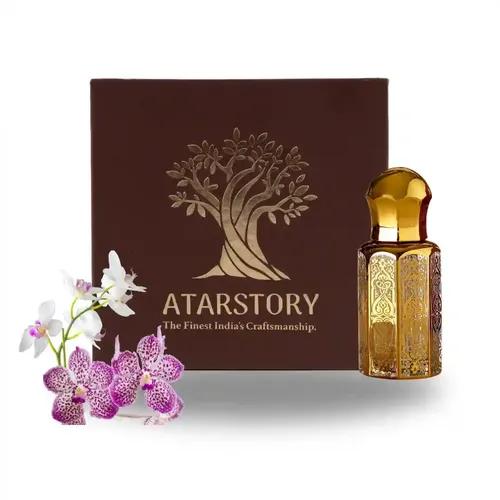 ATARSTORY Best Attar Alcohol Free Roll On For Daily Use | Long Lasting Fragrance | Attar Oudh For Men And Women - 12Ml (Twin Orchid)