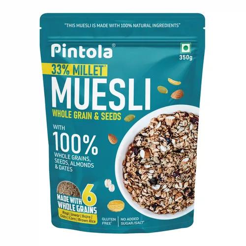 Pintola Whole Grain & Seeds Muesli with 33% Millet (350g)