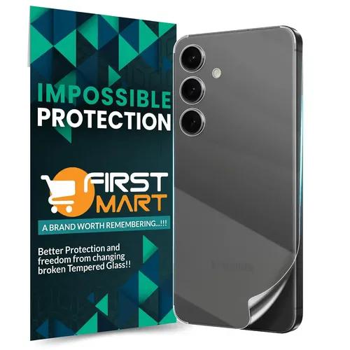 FIRST MART Screen Protector for Samsung Galaxy S24 5G - Back Nano Fiber Unbreakable Membrane Case Friendly Full Edge to Edge Screen Coverage & Installation Kit (Crystal Clear)